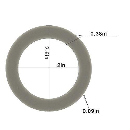 OIIKI 4 Pack O-Ring Gasket Blenders Seal, 66mm/2.6inch Rubber Sealing Replacement Part for Black & Decker Models BL1900 BL3900 BL4900 BL5000 BL5900 BL6000 - Image 2