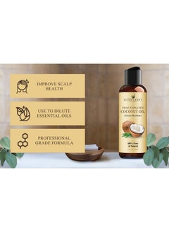 handcraft Blends Fractionated Coconut Oil100% Pure & Natural Premium Grade Coconut Carrier Oil For Essential Oils Massage Oil Moisturizing Hair Oil & Body Oil4 Fl. Oz  - Image 5