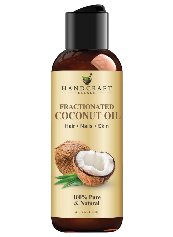handcraft Blends Fractionated Coconut Oil100% Pure & Natural Premium Grade Coconut Carrier Oil For Essential Oils Massage Oil Moisturizing Hair Oil & Body Oil4 Fl. Oz  - Image 1