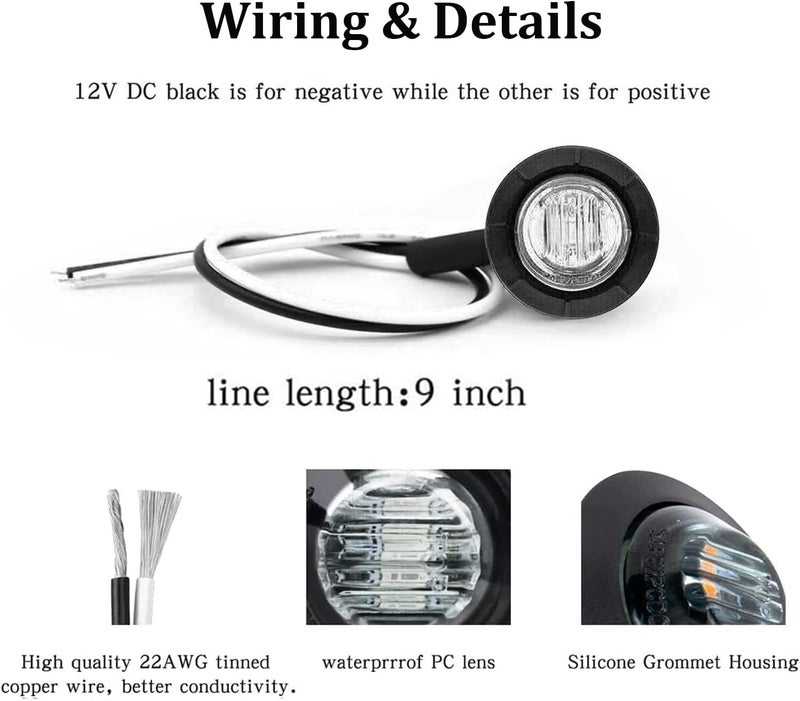 FXC مجموعة أضواء LED دائرية للتخليص FXC 10x 3/4" - Image 4