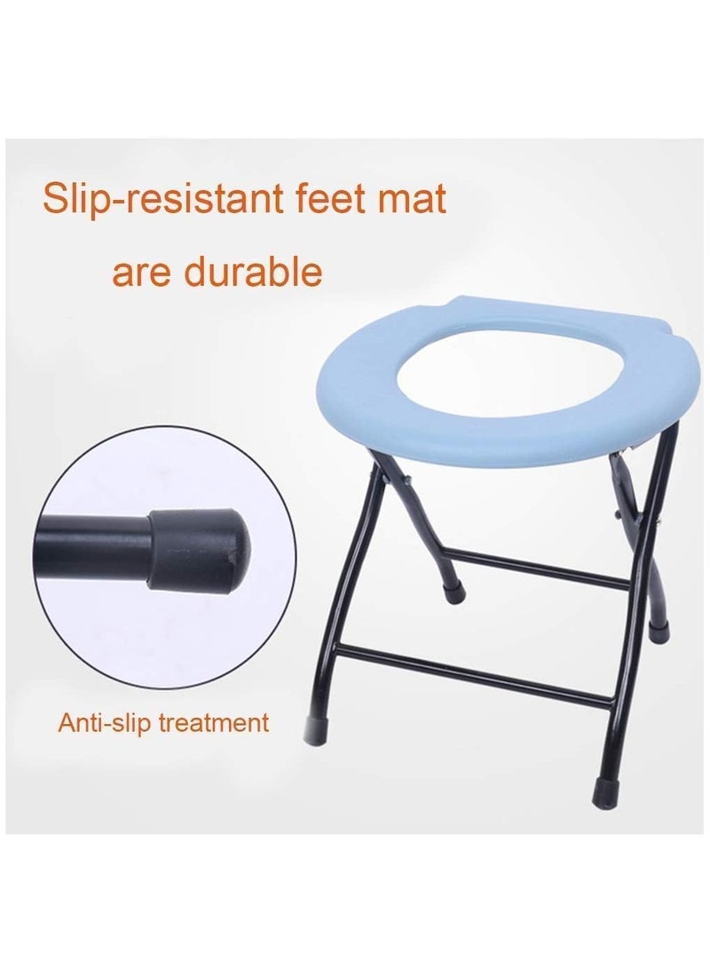 سمارت هوم كرسي مرحاض ، مقعد مرحاض ، رف مرحاض محمول وقابل للطي، كرسي حمام مريحة وقابلة للنقل  لكبار السن وذوي الإعاقة - Image 3