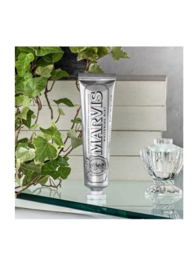 مارفيس تبييض معجون أسنان النعناع - 85 مل / 4.4 أوقية معبأة مع Xylitol لتبييض الأسنان الفعالة والتنفس الطازج - Image 2