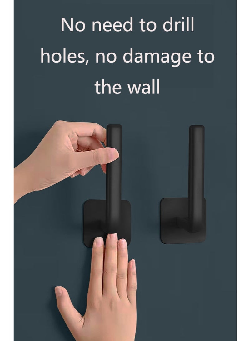 2pcs punch-free hat storage hooks, plastic hooks for hanging keys, hats, towels, self-adhesive sundry hooks, home space-saving storage organizer, suitable for entryways, corridors, bathrooms, bedrooms, homes, dormitories - Image 4