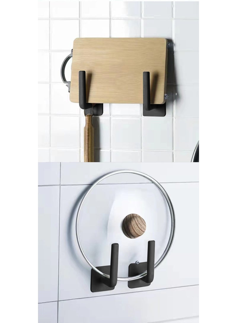 2pcs punch-free hat storage hooks, plastic hooks for hanging keys, hats, towels, self-adhesive sundry hooks, home space-saving storage organizer, suitable for entryways, corridors, bathrooms, bedrooms, homes, dormitories - Image 3