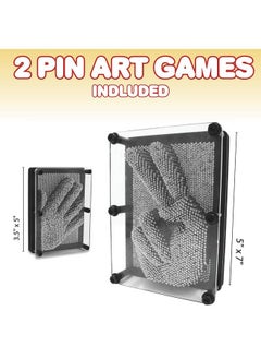 ArtCreativity Classic Pin Art Game Set By Artcreativity Pin Art Toy For Autistic Kids Includes Large 5 X 7 Inch And Small 3.5 X 5 Inch Boards Hours Of Fun Durable Nice Decoration Best Gift For Kids Or Adults  - Image 3