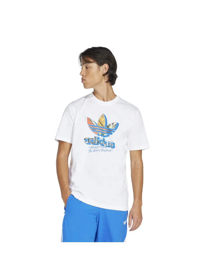 اديداس adidas Q12 TS GREETING White Originals Men T-SHIRTS