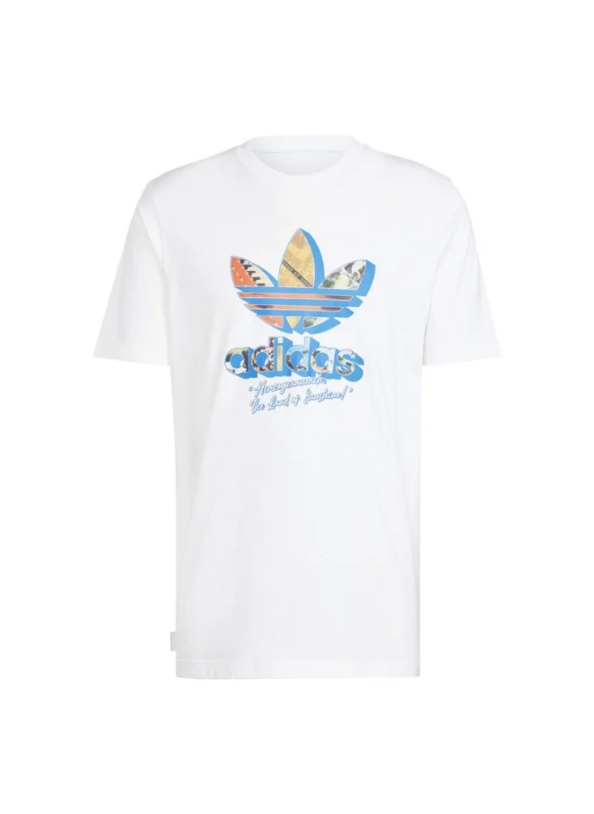 اديداس adidas Q12 TS GREETING White Originals Men T-SHIRTS