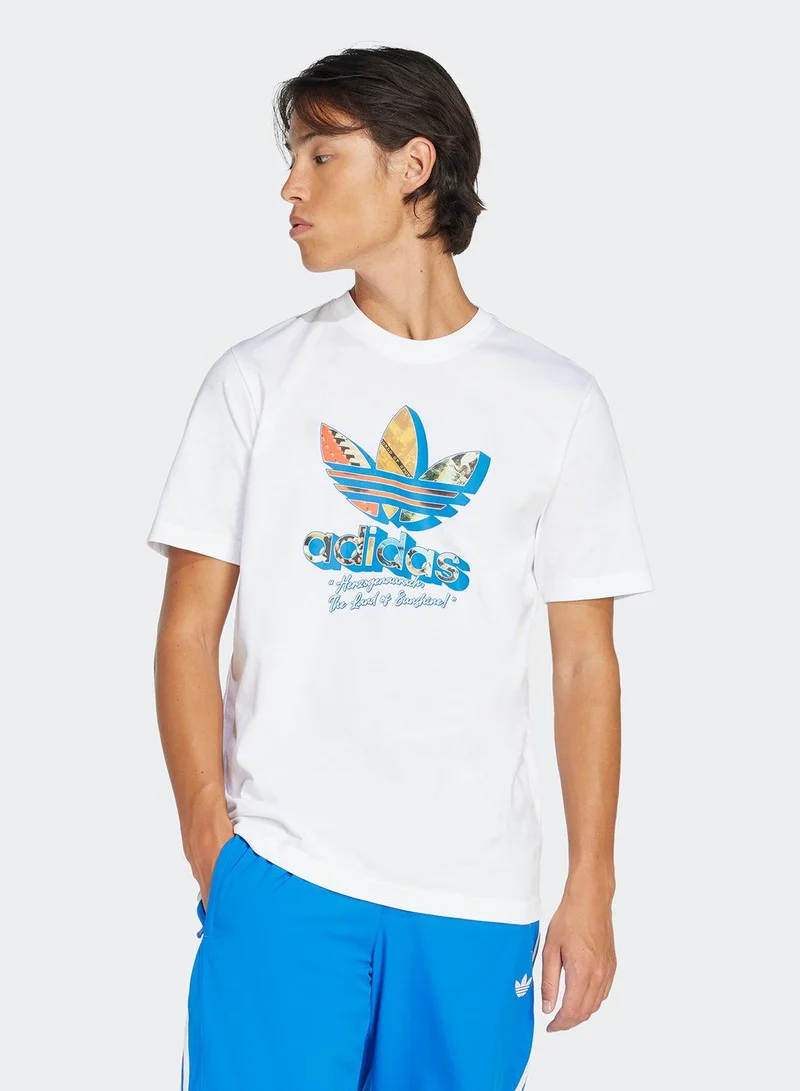 adidas تيشيرتات رجالي أبيض أوريجينالز