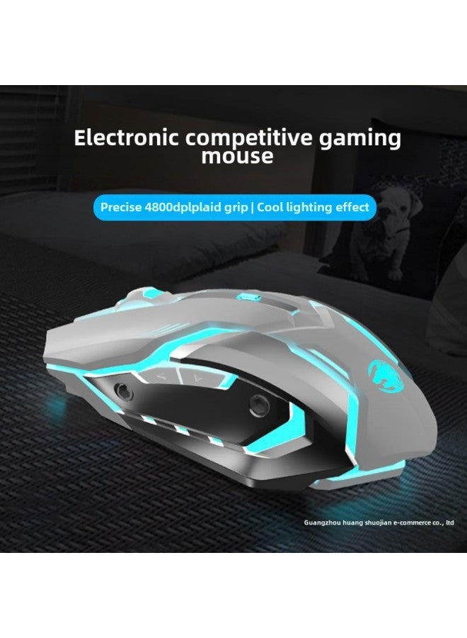 Forerunner E-sports Gaming Mouse Wired Mechanical Macro Desktop Computer Notebook Cf Special Non-silent Zuowei-Color:Sky Blue -Interface:Official Standard  - Image 3