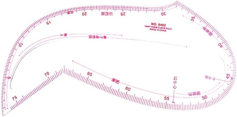 klarako Multi-function Armhole Curve Ruler Measure For Sewing Dressmaking Tailor - Image 5
