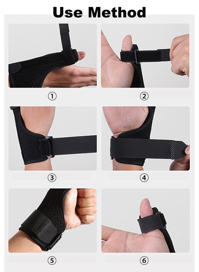 1 pcs Thumb Tendonitis Wrist Brace Stabilizer Adjustable Wrist Support for Sprains Fractures for both Left/right Hand - Image 4