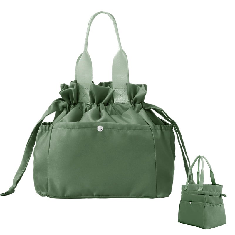 MEXS Lunch Bag for Women Reusable Drawstring Insulated Lunch Box StainResistant Large Cinch Closure Lunch Bags for Work Office