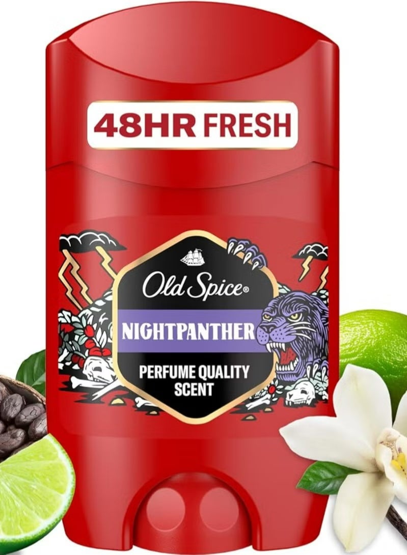 Old Spice Night Panther Long-Lasting Deodorant Stick for Men – Odor Protection & Fresh Scent 50ml - Image 2