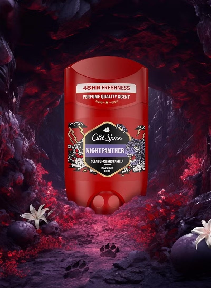 Old Spice Night Panther Long-Lasting Deodorant Stick for Men – Odor Protection & Fresh Scent 50ml - Image 5