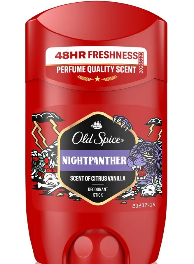 Old Spice Night Panther Long-Lasting Deodorant Stick for Men – Odor Protection & Fresh Scent 50ml - Image 1