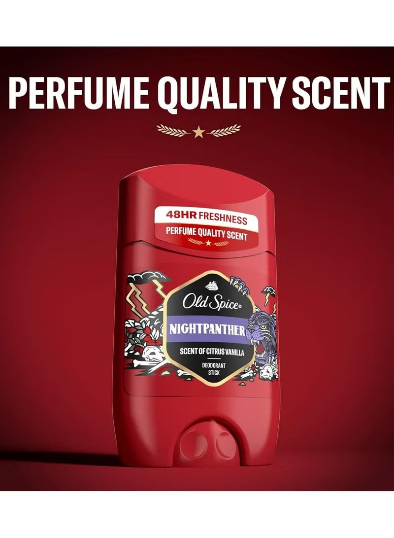Old Spice Night Panther Long-Lasting Deodorant Stick for Men – Odor Protection & Fresh Scent 50ml - Image 3