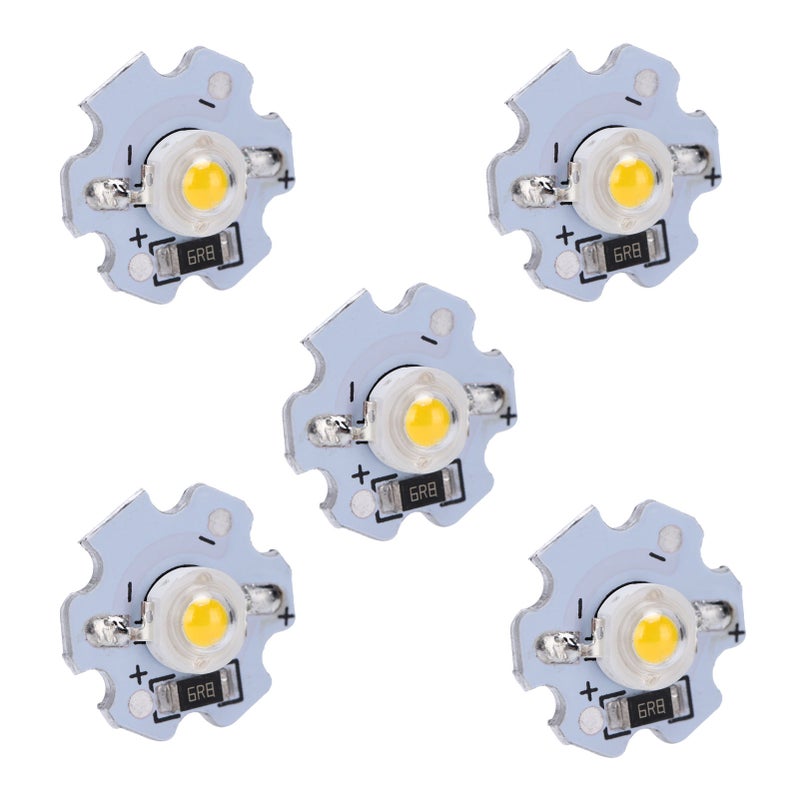 25Pcs 5V LED Chips 200LM 1W High Power LED Lamp Beads for DIY Lighting FixturesWarm White 3000‑3200K - Image 3