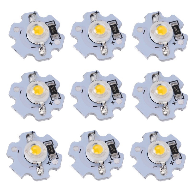 25Pcs 5V LED Chips 200LM 1W High Power LED Lamp Beads for DIY Lighting FixturesWarm White 3000‑3200K - Image 1