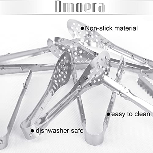 Dmoera 12 Pack Premium Small Serving Tongs, Dmoera Mini Stainless Steel Appetizer Tongs, 5Inch,5.2Inch(12.7cm) - Image 3