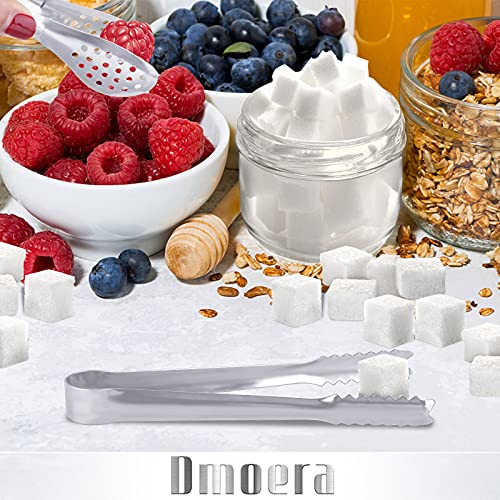Dmoera 12 Pack Premium Small Serving Tongs, Dmoera Mini Stainless Steel Appetizer Tongs, 5Inch,5.2Inch(12.7cm) - Image 4