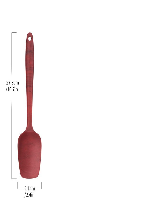 DOSMAMZ Premium Silicone Spoon Spatula, BPA-Free 600°F High Temperature resistance. One-piece Seamless Design, Non -Stick Kitchen Spatulas for Cooking, Baking and Mixing, with Patented Marble Pattern - Image 2