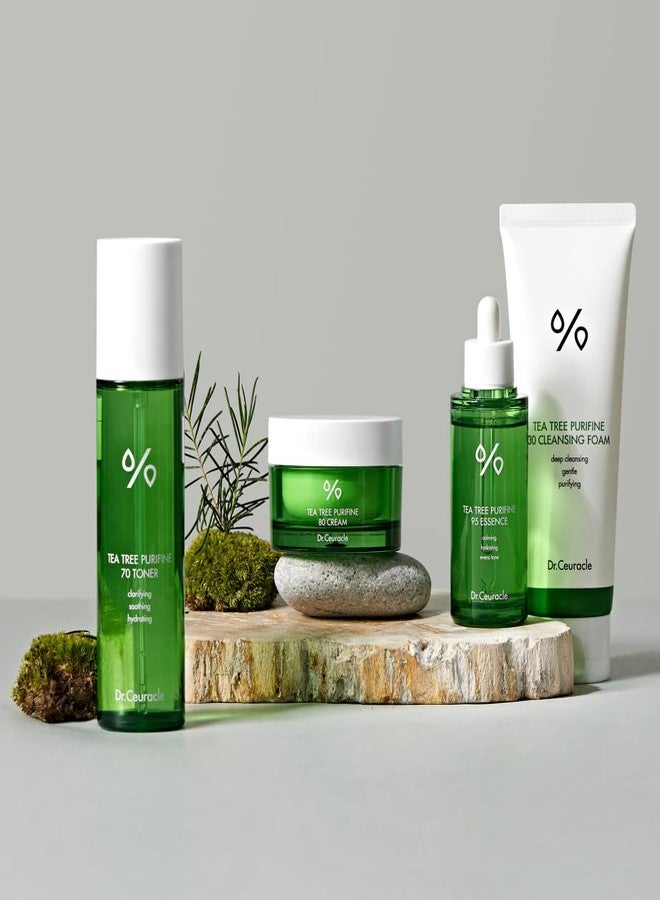 leegeehaam Dr.Ceuracle by leegeehaam Tea Tree Purifine Cleansing Foam (150ml / 5.07 fl. oz.) - Gel to Foam Mild Soothing Daily Cleanser with Fine Bubbles, Sebum Reducing and Hydrating for Sensitive Skin - Image 4