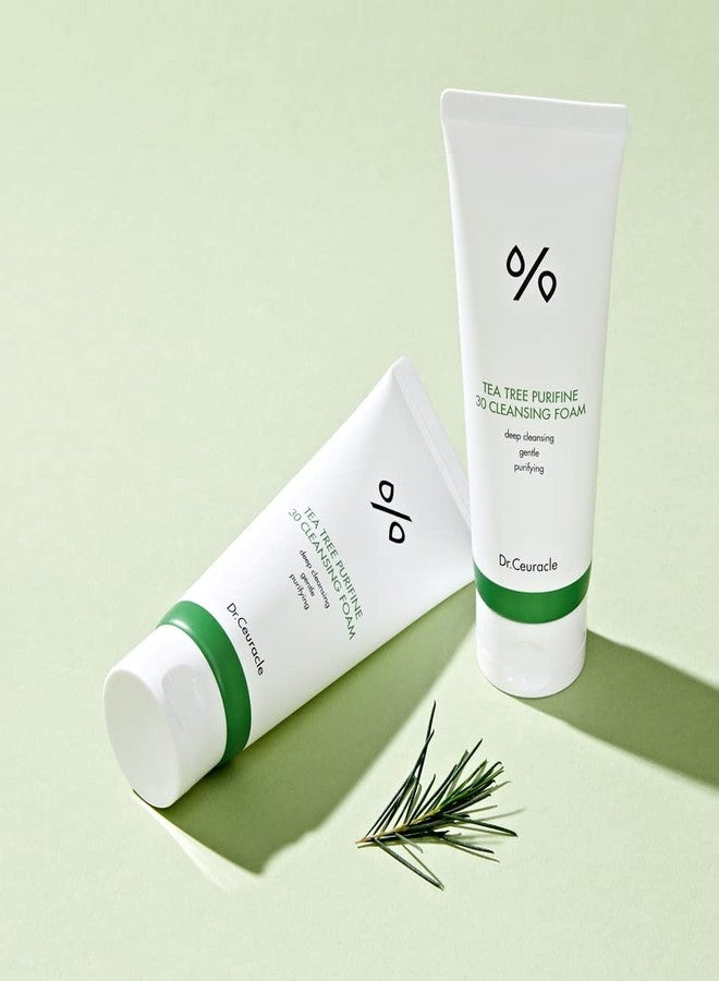 leegeehaam Dr.Ceuracle by leegeehaam Tea Tree Purifine Cleansing Foam (150ml / 5.07 fl. oz.) - Gel to Foam Mild Soothing Daily Cleanser with Fine Bubbles, Sebum Reducing and Hydrating for Sensitive Skin - Image 5