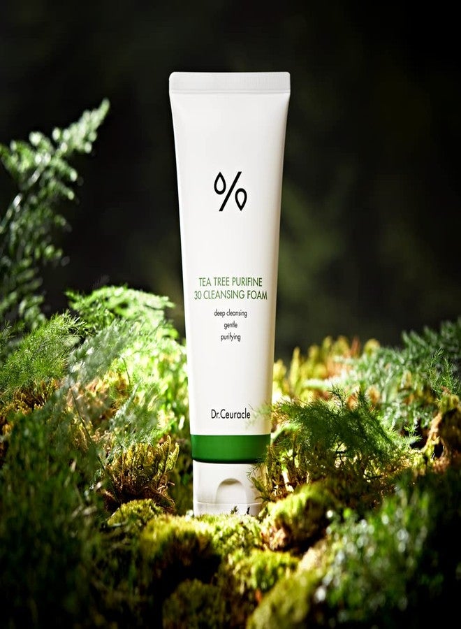 leegeehaam Dr.Ceuracle by leegeehaam Tea Tree Purifine Cleansing Foam (150ml / 5.07 fl. oz.) - Gel to Foam Mild Soothing Daily Cleanser with Fine Bubbles, Sebum Reducing and Hydrating for Sensitive Skin - Image 2
