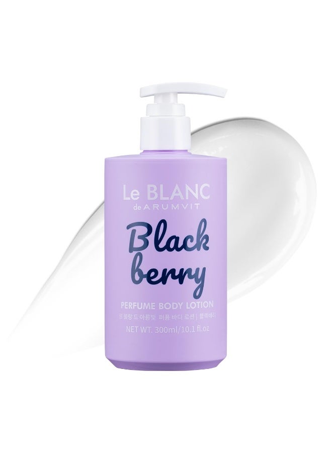 LE BLANC De Arumvit Blackberry Perfume Body Lotion Non Sticky Hydration Mild & Soothing Daily Moisturizer 300 ML - Image 3