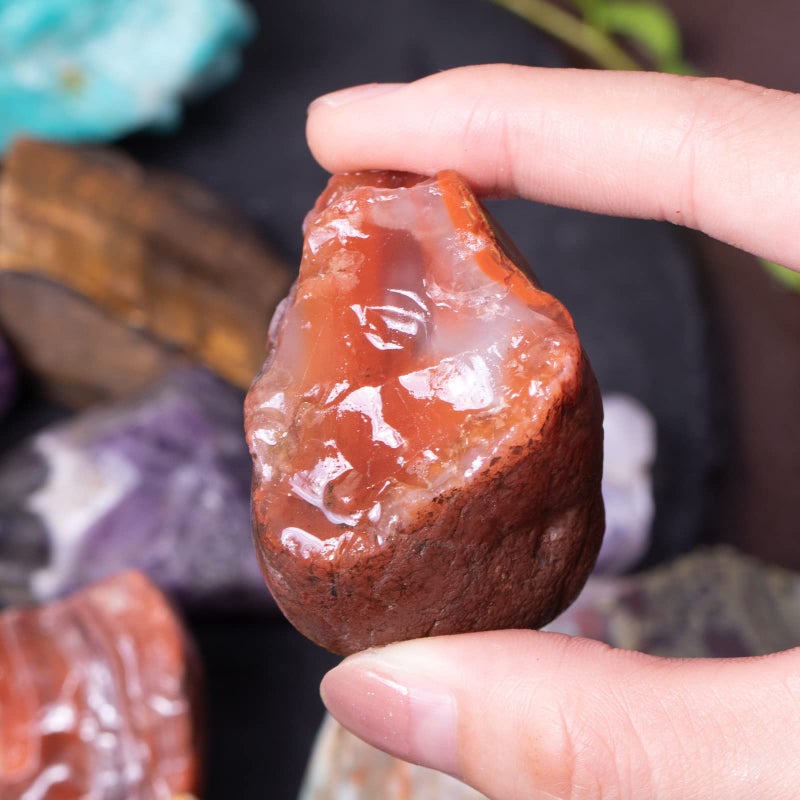 FORBY 3 lbs Bulk Rough Madagascar Stones Mix - Large 1" Natural Raw Stones Crystal for Tumbling, Cabbing, Fountain Rocks, Decoration,Polishing, Wire Wrapping, Wicca & Reiki Crystal Healing - Image 3
