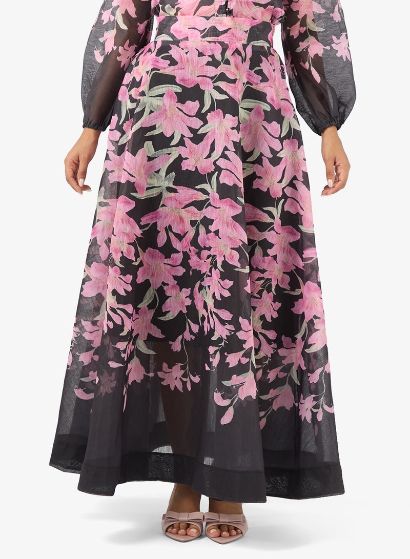 Khizana Floral Print Dress - Image 4