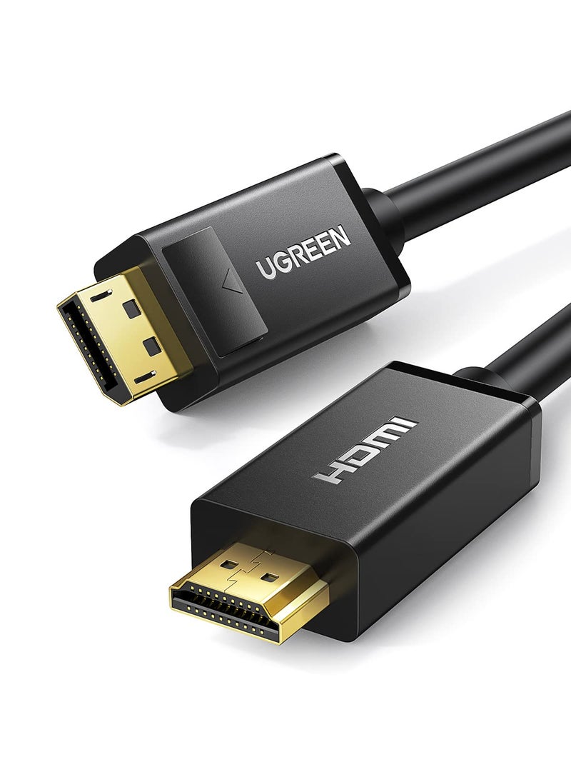 UGREEN DP to HDMI Cable, Gold Plated Displayport Male to HDMI Male Cable from PC Graphic Card to HDMI Monitors/Projector/HDTV at1080P@60Hz with Audio and Video (5M)