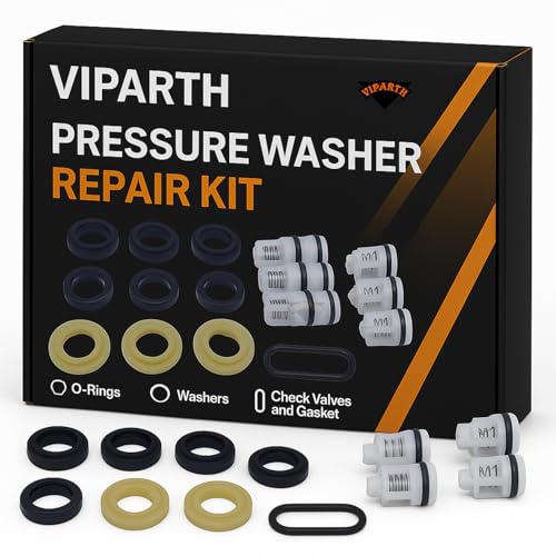 VIPARTH Car Washer Repairing Kit | Oil Seal,Filter Set, O Rings, Plastic Ring | Car wahing Machine Tools | Universal Fitting - Image 1
