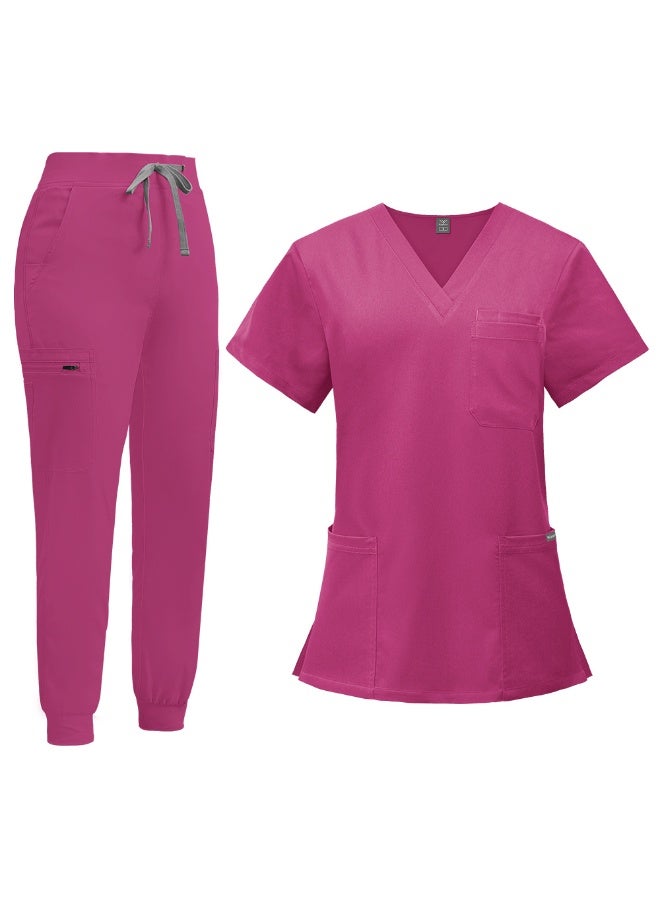 NIBEMINENT Doctor Nurse Work Wear Women  Surgical Gowns Healthcare Nursing Articles High-quality Scrub Sets - Image 1