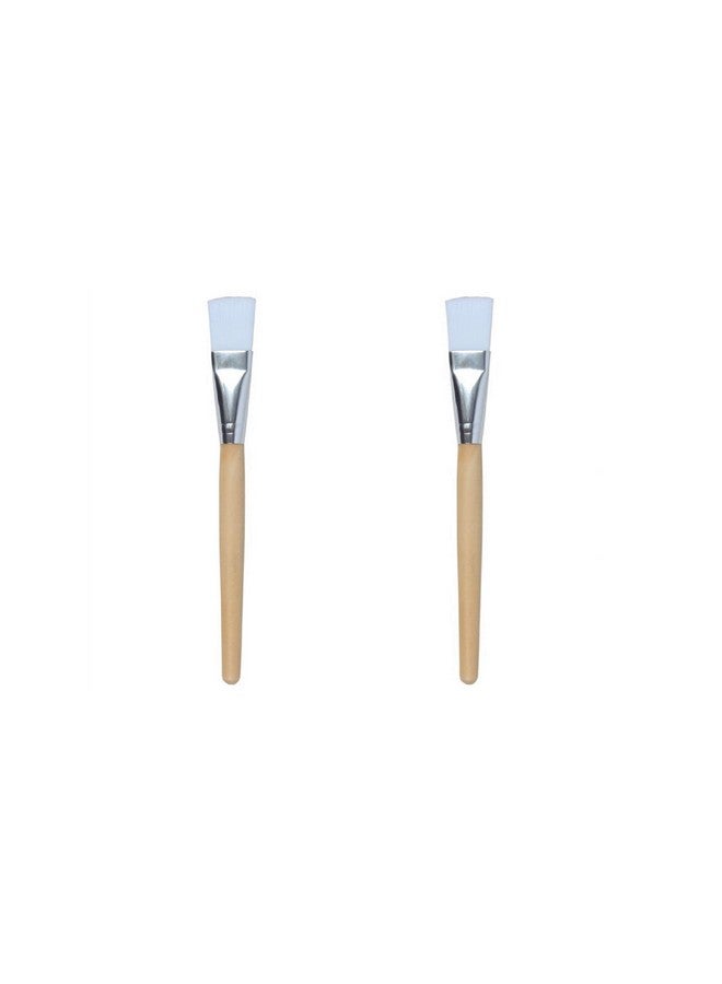 CETC Professional Flat Face Pack Brush, White (2) - Image 1