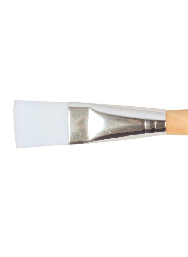 CETC Professional Flat Face Pack Brush, White (2) - Image 3