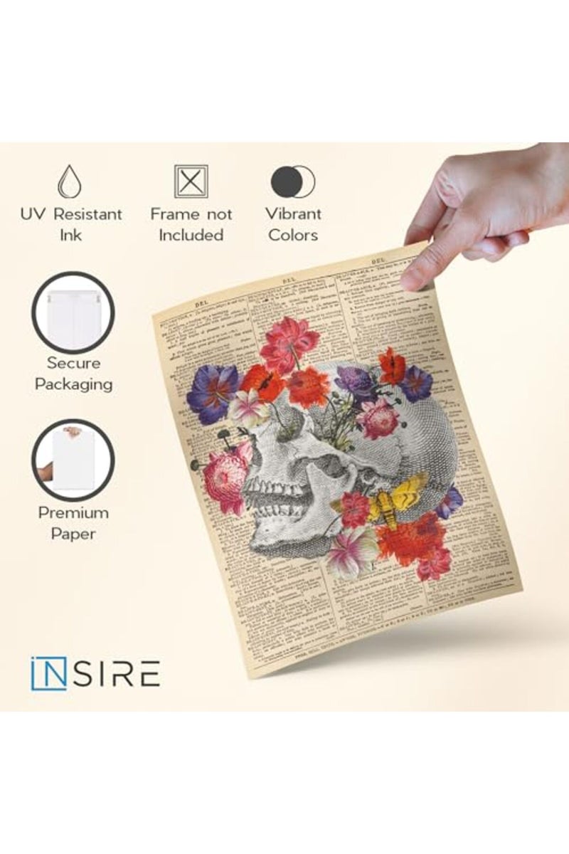 Insire Anatomy Art, Anatomy Wall Art, Medical Art Wall Decor, Human Anatomy Decor, Anatomy Pictures Wall Decor, Anatomy Posters Aesthetic, Skull Pictures - Unframed (8x10”) - Image 5