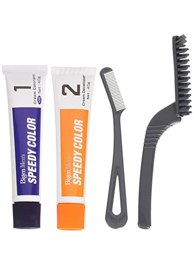 Bigen صبغة شعر سريعة للرجال بني متوسط 40 جم + 40 جم -105، 80 جم - Image 4