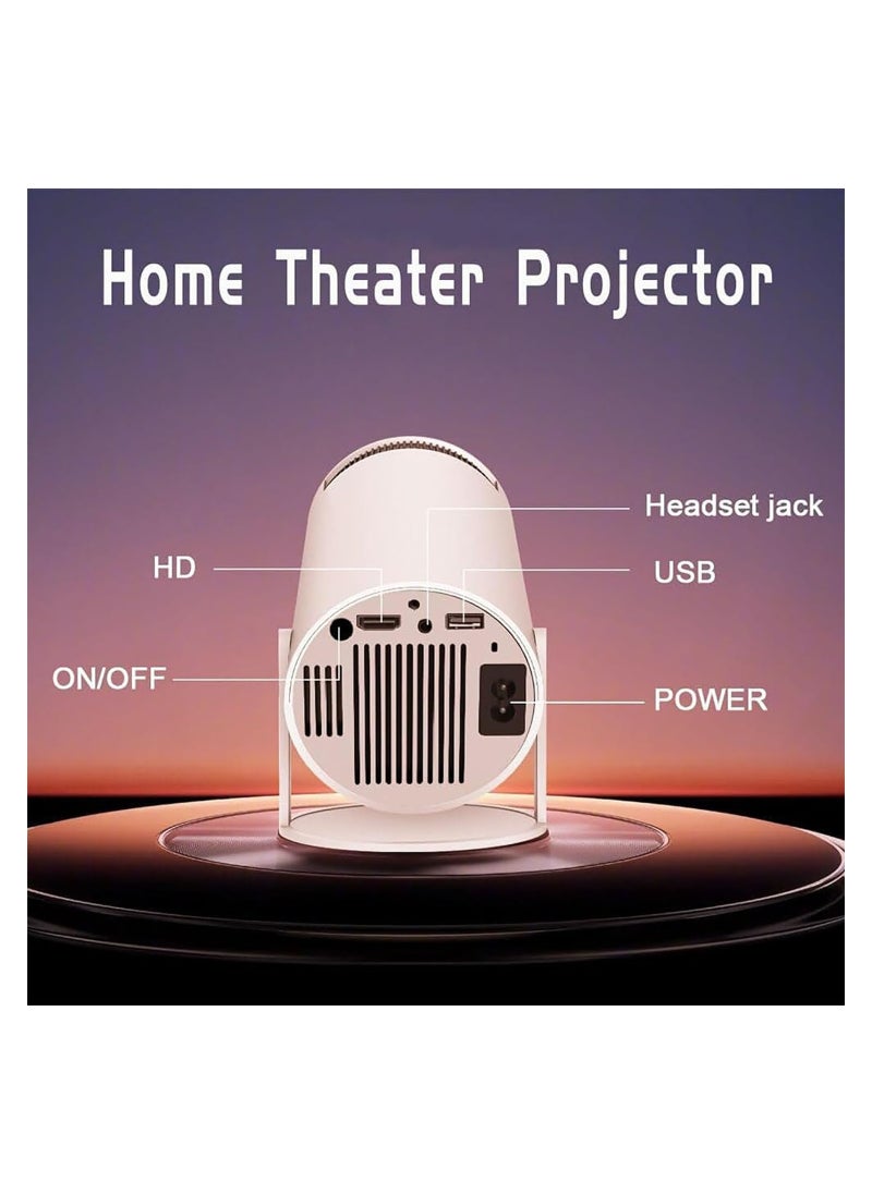 LIMOS - Smart Mini Projector with 5G WiFi, 4K Support, 360° Premium Sound, Bluetooth 5.0, Compatible with Android/iOS/Windows/TV Stick/HDMI/USB/3.5mm Audio - Big Screen Experience - Image 1
