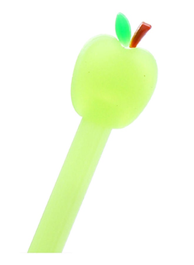 NIBEMINENT 4-Piece Creative Cute Fruit Shape Neutral Pen Set Green