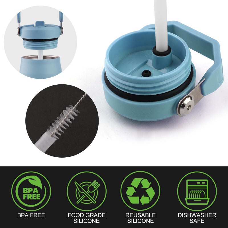 Joshey Replacement Straws for Stanley IceFlow 2.0 Flip Tumbler 24 oz (Only), 8 Pack BPA-Free Straws with 2 Cleaning Brushes, IceFlow 2.0 Accessories Parts - Image 4