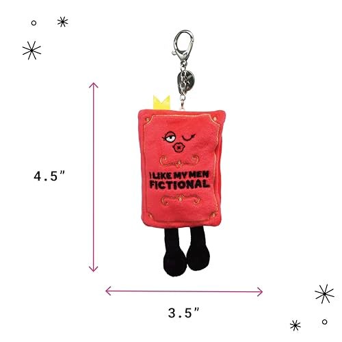 Punchkins Plush Book Keychain – Funny Mini Book Bag Charm for Keys, Backpack or Purse – Cute Novelty Gift - Book Boyfriend - Image 2