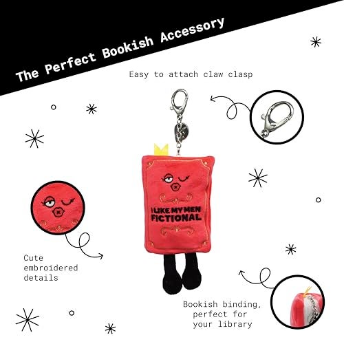 Punchkins Plush Book Keychain – Funny Mini Book Bag Charm for Keys, Backpack or Purse – Cute Novelty Gift - Book Boyfriend - Image 3