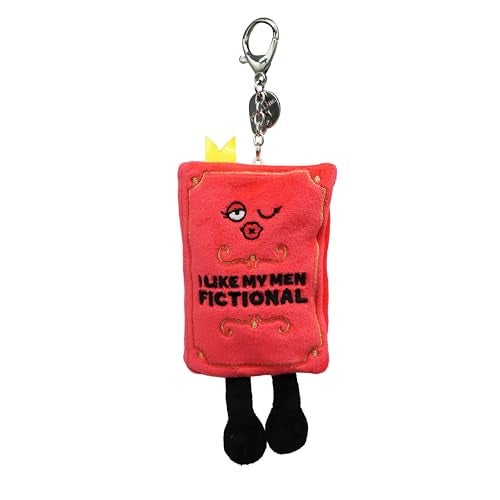 Punchkins Plush Book Keychain – Funny Mini Book Bag Charm for Keys, Backpack or Purse – Cute Novelty Gift - Book Boyfriend - Image 1