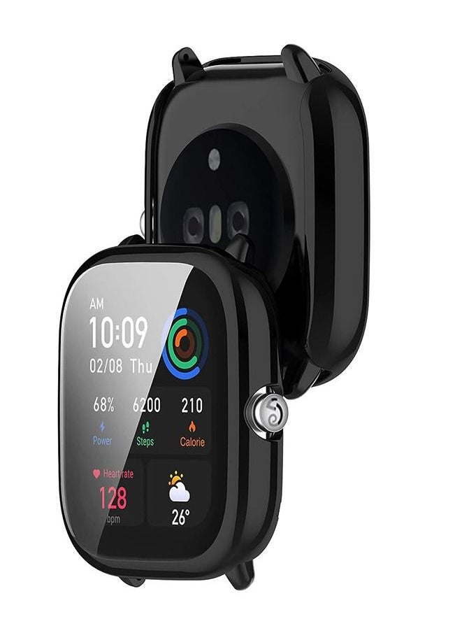 Muyixin حافظة حماية للشاشة من مادة TPU لهاتف Amazfit GTS 4 Mini (2022) غطاء مطلي بالكهرباء شامل مضاد للسقوط  - Image 2