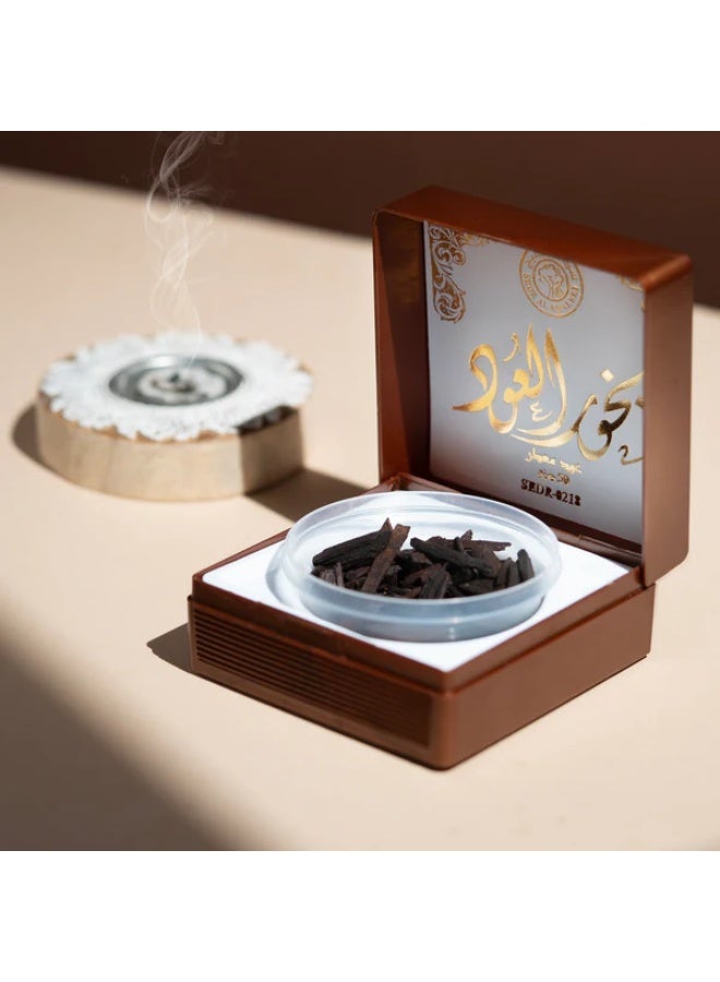سدر الخليج للعطور عود معطر بخور 50 جرام | عود وبخور عربي فاخر لتعطير المنزل بني 50جرام - Image 2