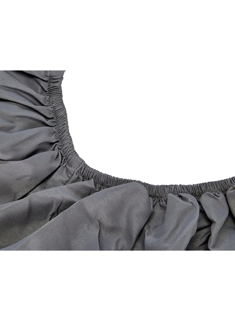 Beauenty Microfibre Fitted Sheet, Dark Grey,180 x 200 x 30 cm, Lightweight, Soft and Wrinkle Free - Image 4