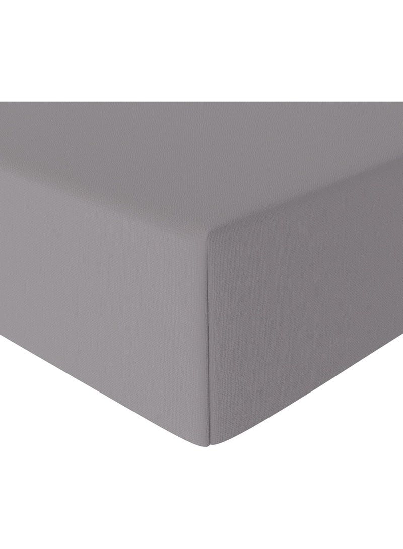 Beauenty Microfibre Fitted Sheet, Dark Grey,180 x 200 x 30 cm, Lightweight, Soft and Wrinkle Free - Image 3