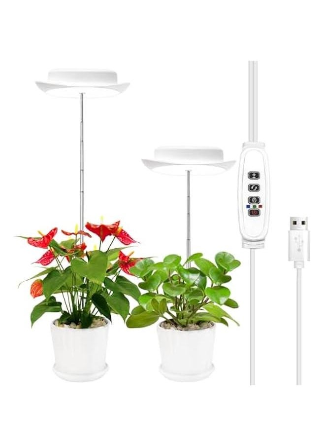 MOXO Plant Grow Light LED Growing Light Full Spectrum for Indoor Plants Height Adjustable Growth Lamp with 10 Adjustable Brightness 3912H OnOff Timer Idea for Large Plant Light 2  - Image 1