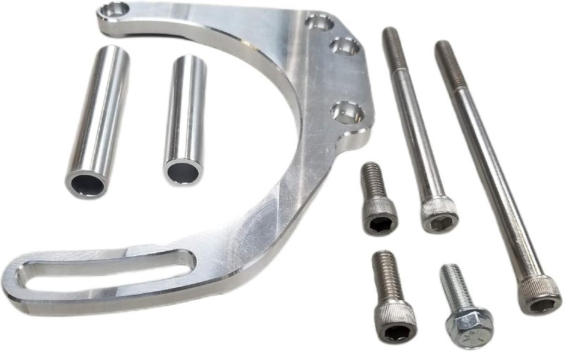 Z Whip SBC Alternator Bracket Mid Mount Adjustable V Belt Billet Aluminum for Chevy Small Block V8 - Image 3